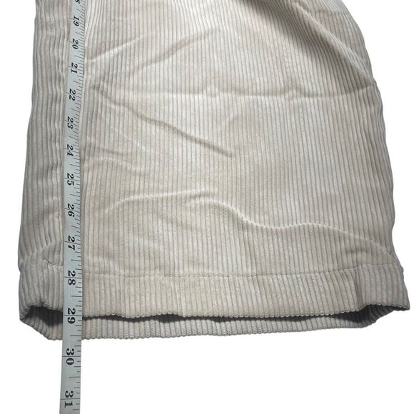 H&M Divided Light Beige Wide-Leg Corduroy Pants - Picture 7 of 9